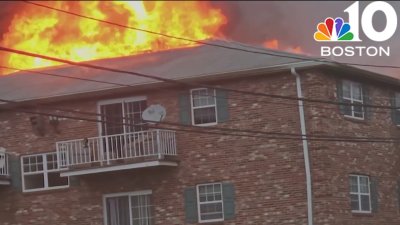 Fire destroys apartment building in Randolph
