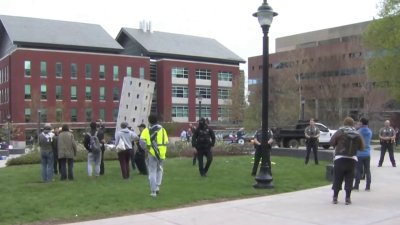 Camps removed at pro-Palestinian protests on UConn and Yale campuses