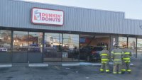 Car crashes into Dunkin’ in RI after driver mistakenly hits gas pedal, police say
