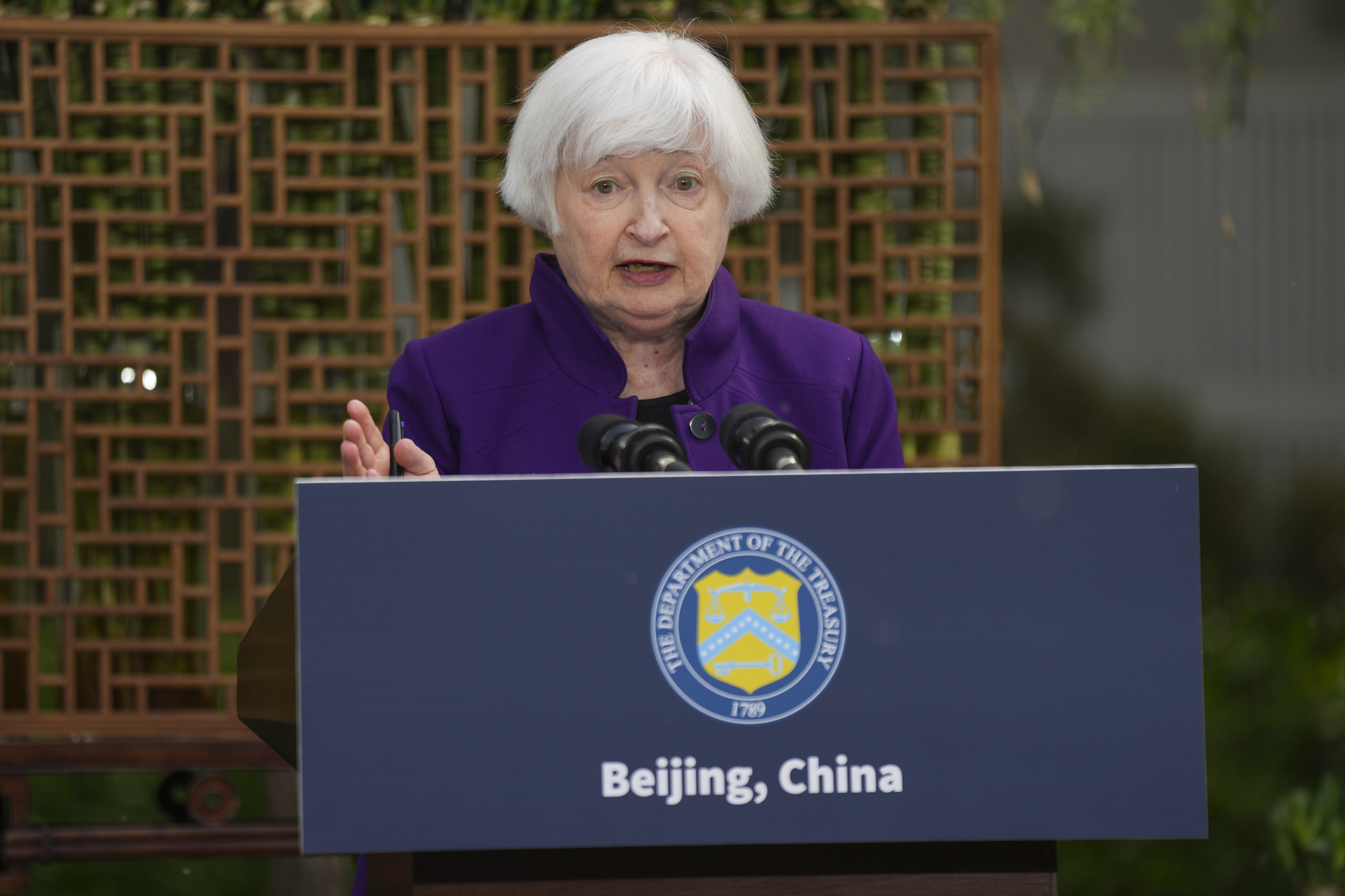 US will push China to change policy that threatens American jobs,
Treasury Secretary Yellen says