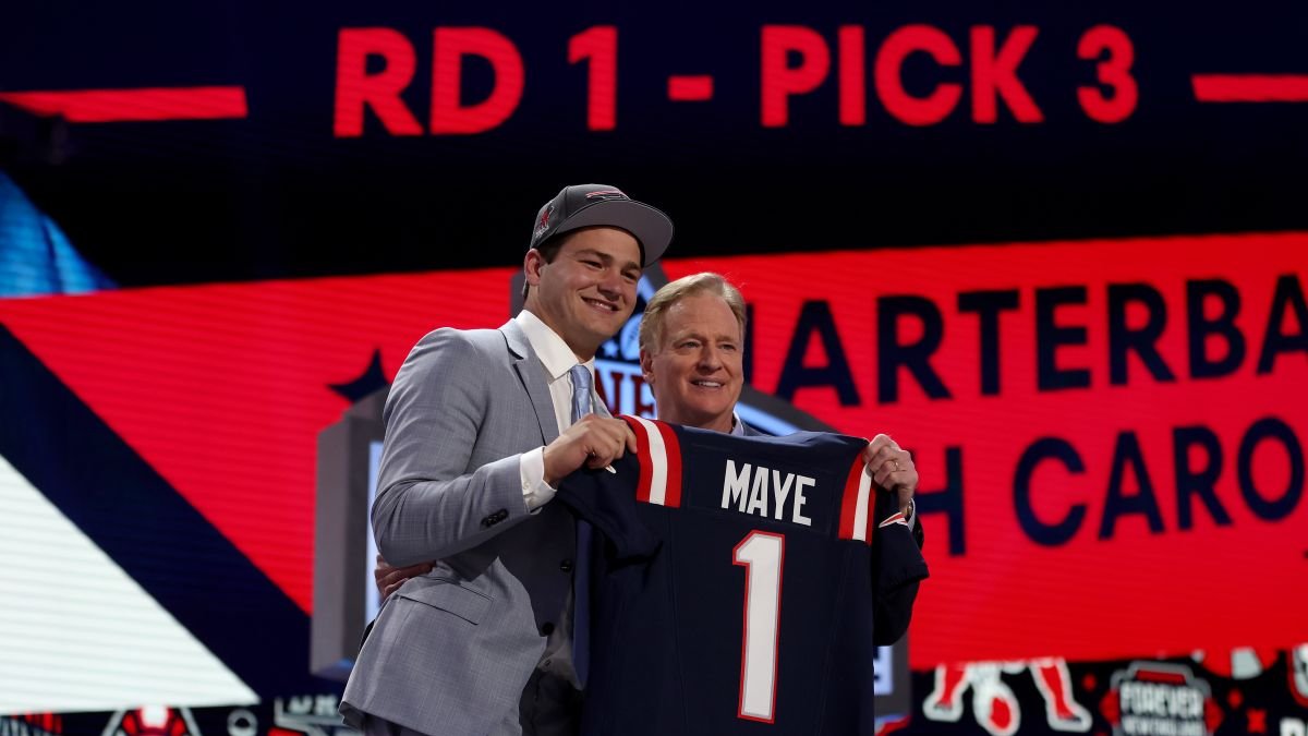 Pats introduce Drake Maye, QB drafted No. 3 in 2024 NECN