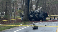 Driver dead in fiery crash involving tree in Pelham, NH