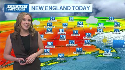 Warm temps, dry day for most of New England