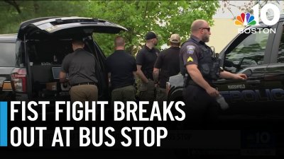 Person bitten, man arrested in Marshfield school bus stop fight