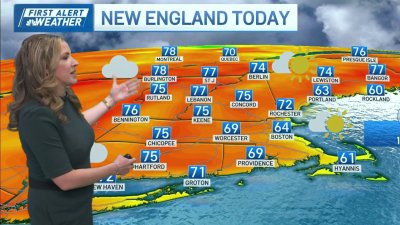 Some sun will emerge this afternoon in New England
