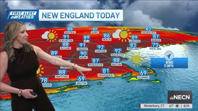 Forecast: 90s possible in New England Wednesday