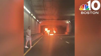 Car fire in Ted Williams Tunnel snarls traffic