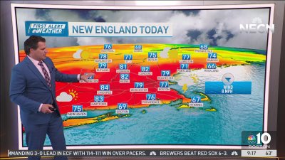 Warm temperatures continue on Sunday in New England