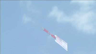 Pro-Israel banner flies over Brown University commencement