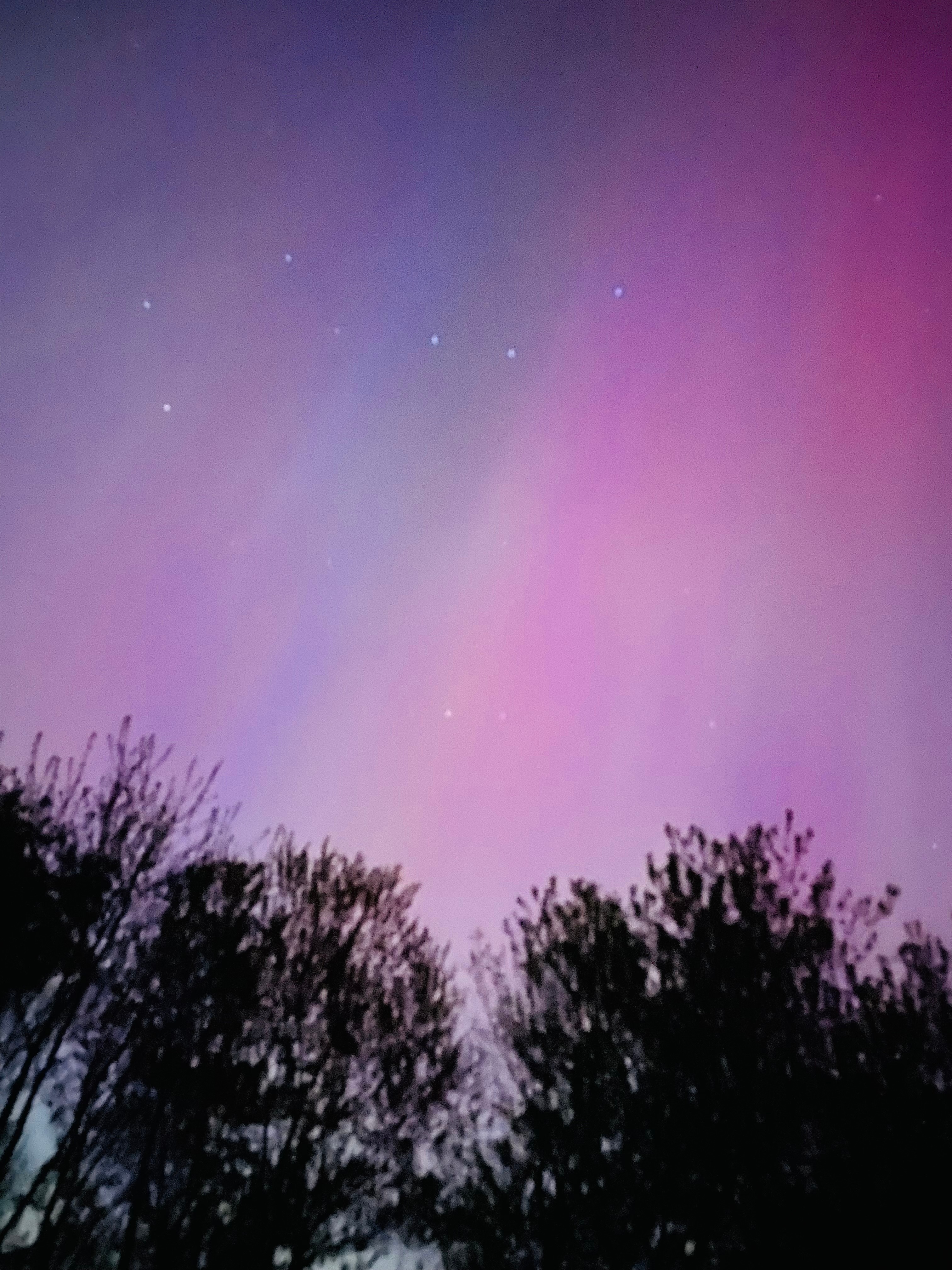 Northern lights with Big Dipper from Chelmsford MA