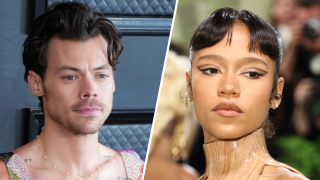 (l-r) Harry Styles and Taylor Russell