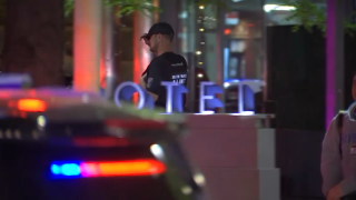 Police at the Liberty Hotel in Boston for a bomb threat on Wednesday, May 29, 2024.