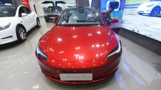 The new Tesla Model 3+ is on sale at a Tesla store in Hangzhou, Zhejiang province, China, September 26, 2023. 