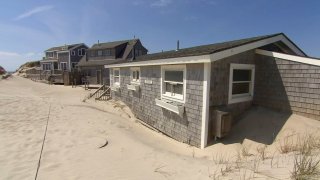 Nantucket home buried by beach