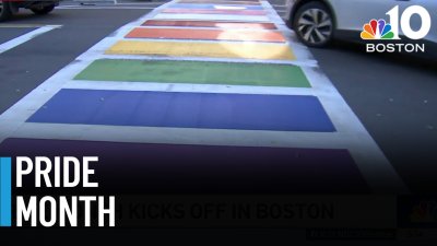 First permanent pride crosswalk installed in Boston