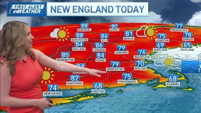 Dry and sunny in New England