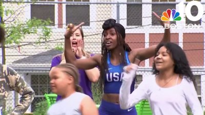 Paralympic sprinter visits Dorchester elementary school