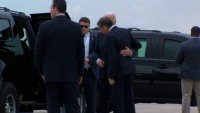 President Biden greets Hunter at airport after guilty verdict