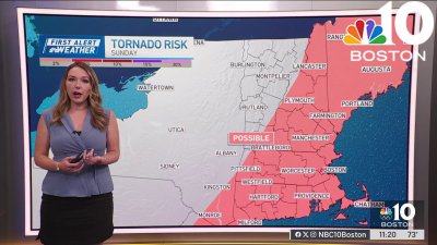 Forecast: Tornado threat for parts of New England on Sunday