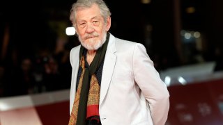 FILE - In this Nov. 1, 2017 file photo, actor Ian McKellen poses on the red carpet at the 12th edition of the Rome Film Festival.