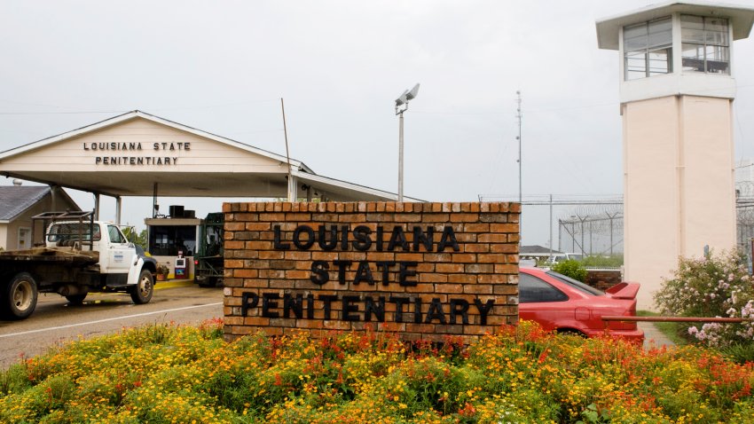 FILE – Vehicles enter at the main security gate at the Louisiana State Penitentiary — the Angola Prison, the largest high-security prison in the country in Angola, La., Aug. 5, 2008. A person found guilty of a sex crime against a child in Louisiana could soon be ordered to undergo surgical castration, in addition to prison time. Louisiana lawmakers gave final approval to a bill Monday, June 3, 2024 that would allow judges the option to sentence someone to surgical castration after the person has been convicted of certain aggravated sex crimes — including rape, incest and molestation — against a child younger than 13.