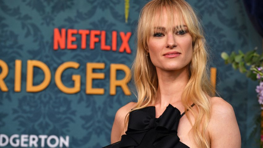 British actress Jessica Madsen arrives for Netflix's "Bridgerton Season 3"