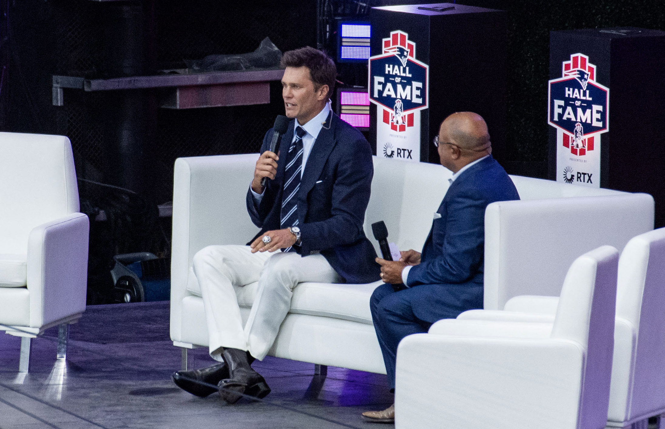 Scenes from Tom Brady's Patriots Hall of Fame induction