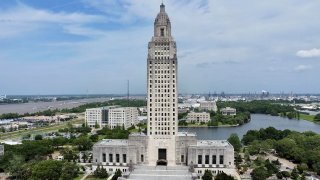 FILE - The Louisiana Capitol is seen, April 4, 2023, in Baton Rouge, La.