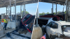 3 injured when pickup truck crashes into NH toll plaza