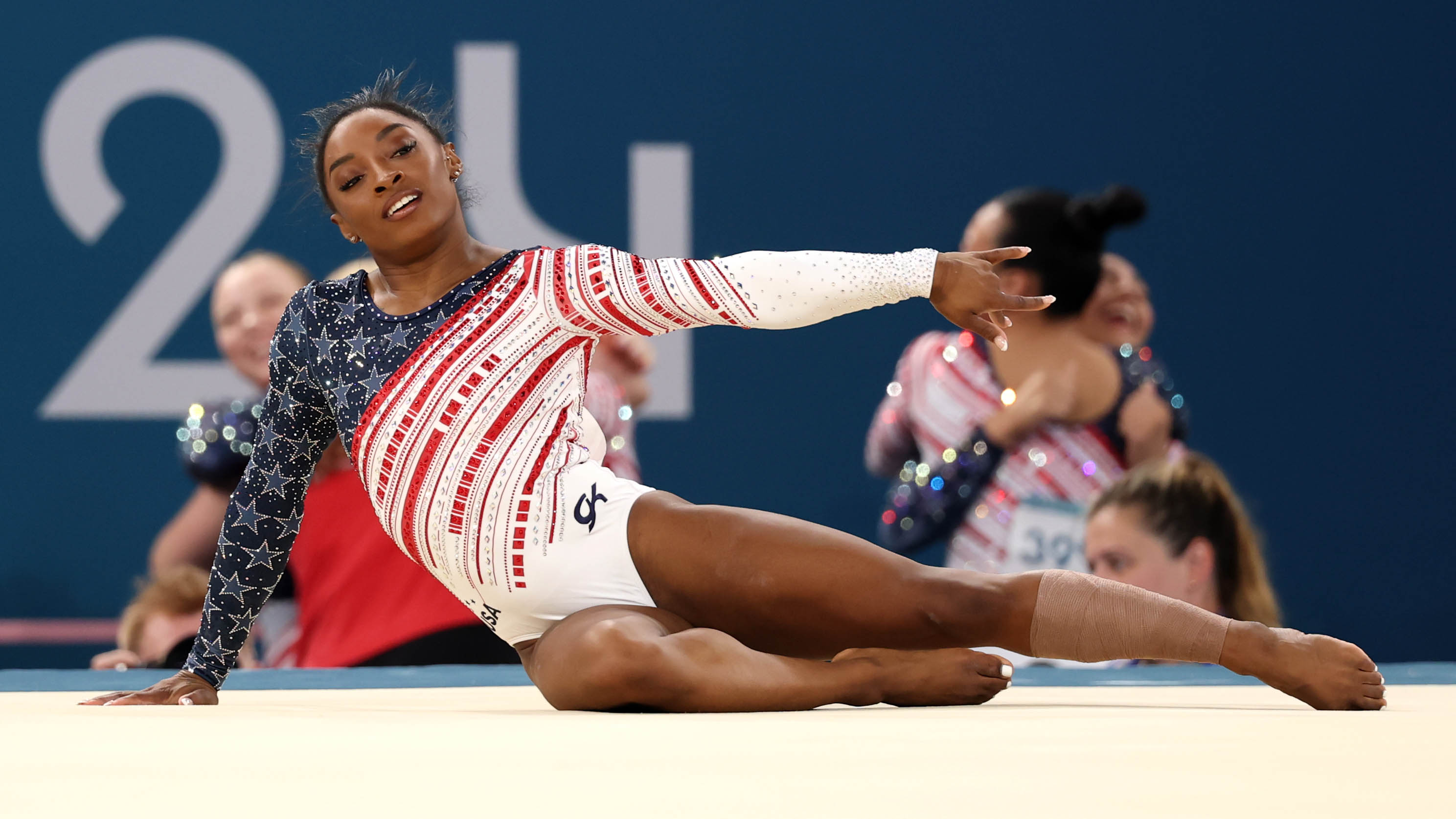 Simone Biles Vault At Olympic Trials 2024 - Clare Bernette