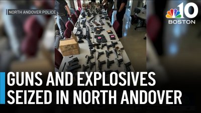 Raid in North Andover yields explosives and arsenal of guns