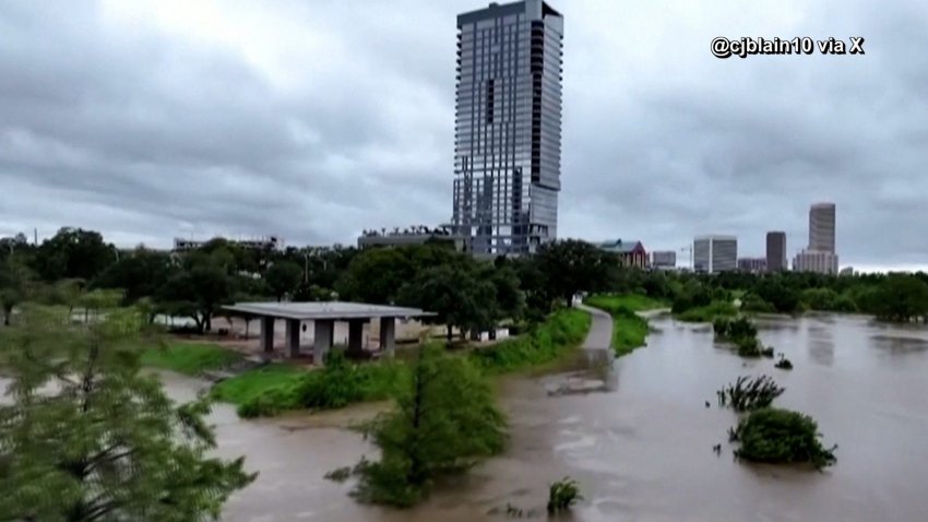 Flooding in Houston after Hurricane Beryl