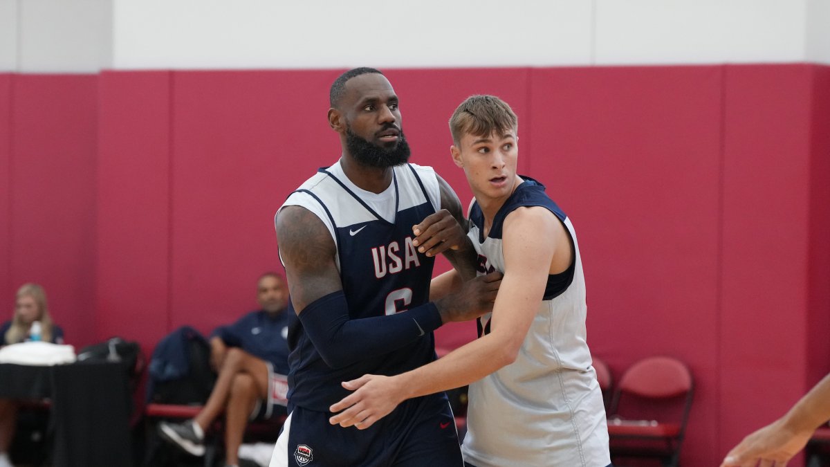 Cooper Flagg, 17, shines in scrimmage vs. Team USA Olympics squad NECN