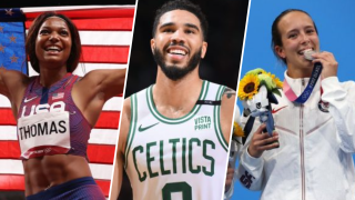 Gabby Thomas, Jayson Tatum and Jessica Parratto are among the New England athletes representing Team USA at the 2024 Paris Olympics.