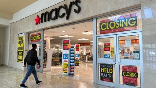 A customer enters a Macy’s store that is set to close at Bay Fair Mall on February 27, 2024 in San Leandro, California. 