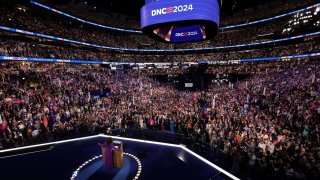 Oprah Winfrey takes the stage on Day 3 of the Democratic National Convention (DNC) in Chicago, Illinois, U.S., August 21, 2024.