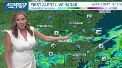 New England weather: Showers tapering off, clouds clearing later today