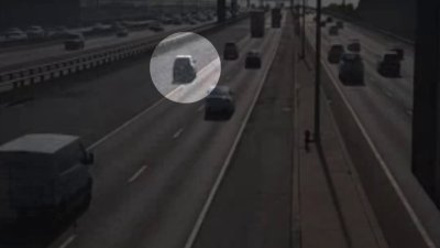 Traffic camera captures chase before rollover Beltway crash