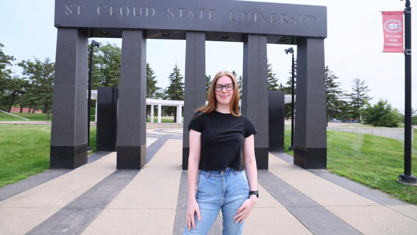 University student Christina Westman poses at St. Cloud State University