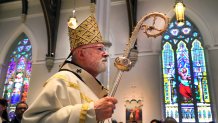 Boston, MA - May 25: Cardinal Sean P. O'Malley ordained 11 new priests for the Boston Archdiocese during the Rite of Ordination at the Cathedral of the Holy Cross. (Photo by John Tlumacki/The Boston Globe via Getty Images)