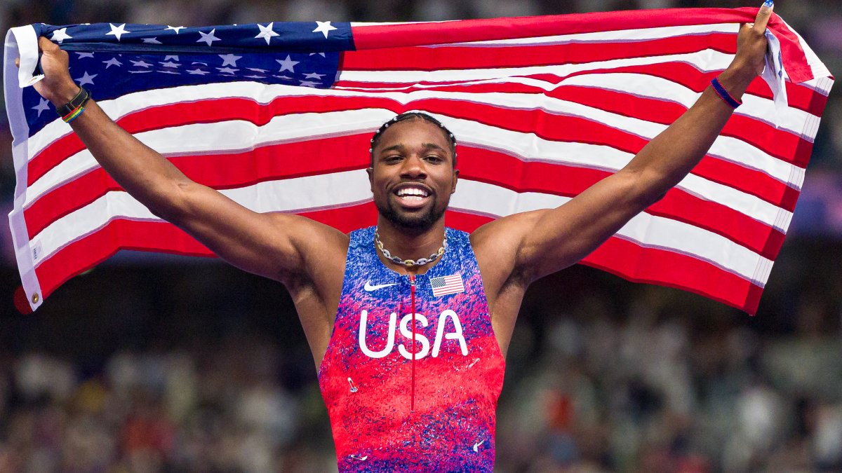 Noah Lyles posts inspirational message after winning gold NECN