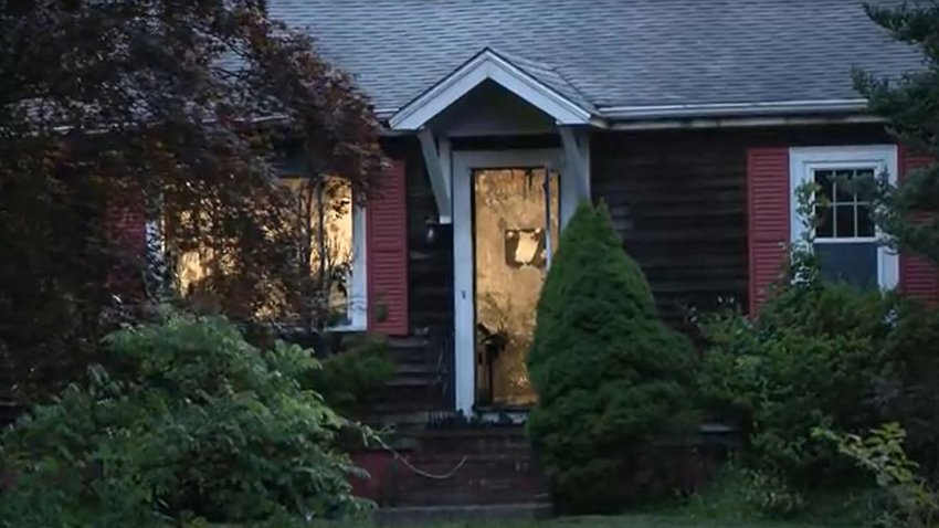 The aftermath of a deadly house fire in Taunton, Massachusetts, on Thursday.