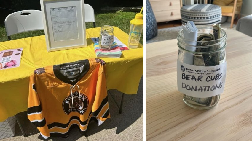 Danny Doherty's ice cream stand and money raised for the Boston Bear Cubs hockey team.