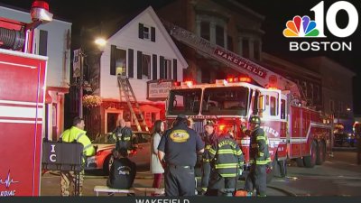 Wakefield building fire displaces two people