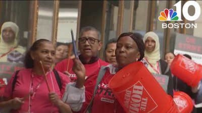 Hotel workers in Boston walk off the job in third wave of strikes