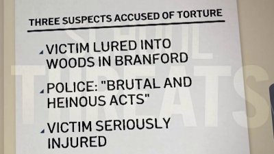 Three accused of torturing and assaulting person in Branford