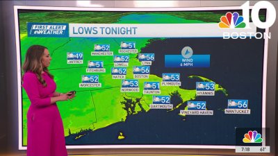 Weather forecast: Overnight temperatures in the 50s