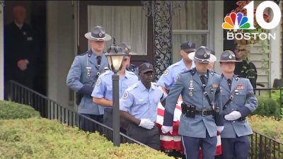 Massachusetts police gather at funeral for trooper recruit who died during training​