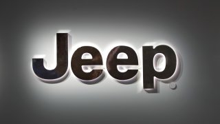 FILE - A Jeep logo