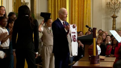 President Biden praises Dawn Staley, South Carolina for the ‘power of their example'